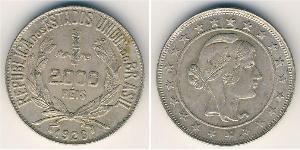 2000 Reis Brasilien Silber 