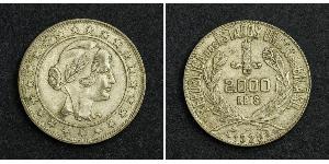 2000 Reis Brasilien Silber 