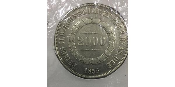 2000 Reis Brasilien Silber 