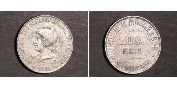 2000 Reis Brasilien Silber 