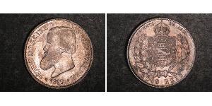 2000 Reis Empire of Brazil (1822-1889) Silber Peter II. (Brasilien) (1825 - 1891)