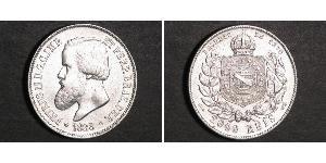 2000 Reis Empire of Brazil (1822-1889) Silber Peter II. (Brasilien) (1825 - 1891)