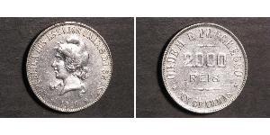 2000 Reis Brazil Silver 