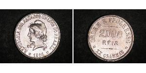 2000 Reis Brazil Silver 
