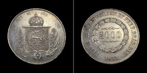 2000 Reis Brazil Silver 