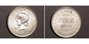 2000 Reis Brazil Silver 