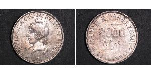 2000 Reis Brazil Silver 