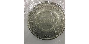 2000 Reis Brazil Silver 