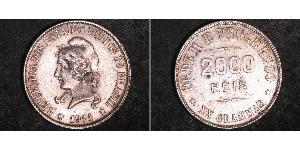 2000 Reis Brazil Silver 