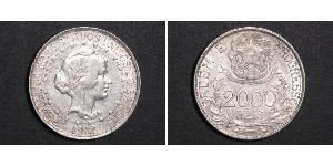 2000 Reis Brazil Silver 