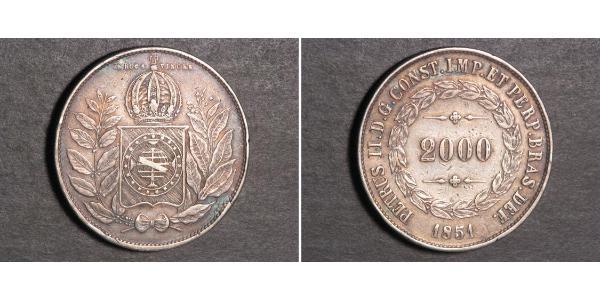 2000 Reis Brazil Silver 