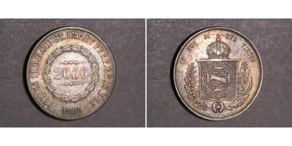 2000 Reis Brazil Silver 