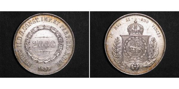 2000 Reis Brazil Silver 