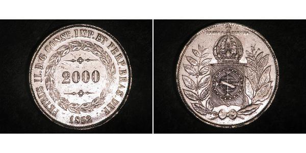 2000 Reis Brazil Silver 