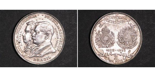 2000 Reis Brazil Silver 