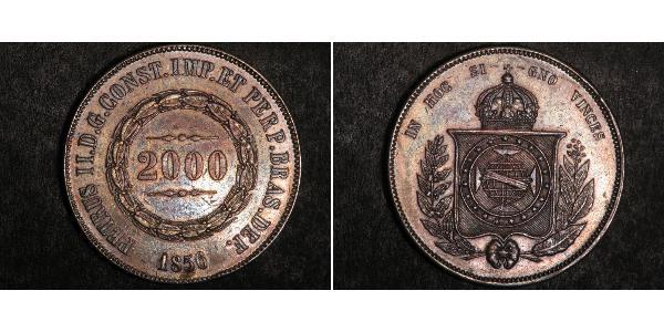 2000 Reis Brazil Silver 