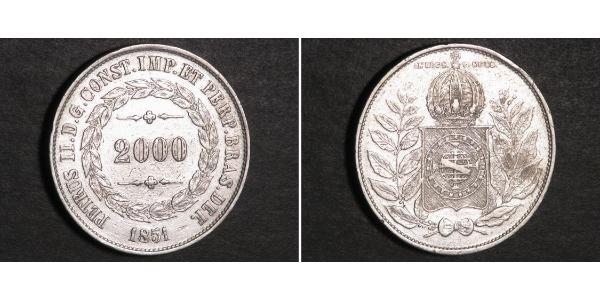 2000 Reis Brazil Silver 