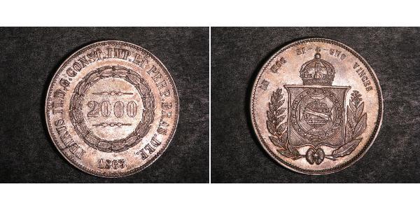 2000 Reis 巴西 銀 