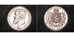 2000 Reis 巴西帝國 (1822 - 1889) 銀 佩德罗二世 (巴西) (1825 - 1891)