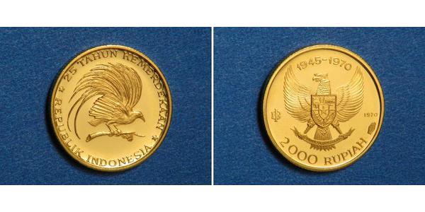 2000 Rupia Indonesia Oro 