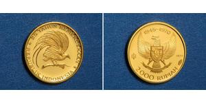 2000 Rupiah Indonesien Gold 