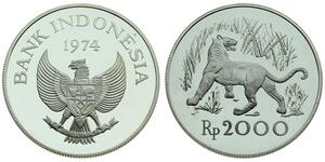 2000 Rupiah Indonesia Silver 