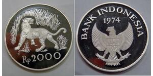 2000 Rupiah Indonesia Silver 