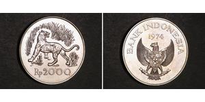 2000 Rupiah Indonesia Silver 