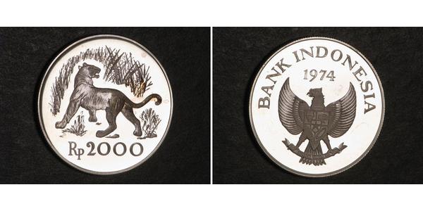 2000 Rupiah Indonesia Silver 