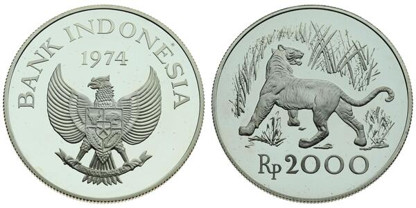 2000 Rupiah Indonesia 銀 