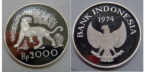 2000 Rupiah Indonesia 銀 