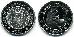 2000 Песета Королевство Испания (1976 - ) Серебро 