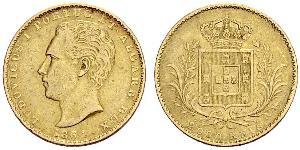 2000 Рейс Королівство Португалія (1139-1910) Золото Луіш I (1838 - 1889)