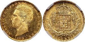 2000 Рейс Королівство Португалія (1139-1910) Золото Луіш I (1838 - 1889)