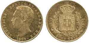 2000 Рейс Королівство Португалія (1139-1910) Золото Луіш I (1838 - 1889)