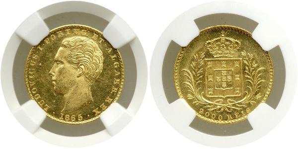2000 Рейс Королівство Португалія (1139-1910) Золото Луіш I (1838 - 1889)