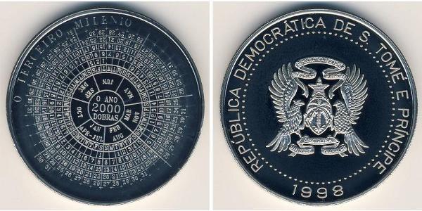 2000 добрас São Tomé e Príncipe (1975 - ) Rame/Nichel 