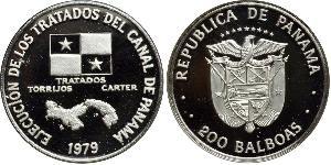 200 Balboa Panama Platin 