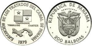 200 Balboa Panama Platin 
