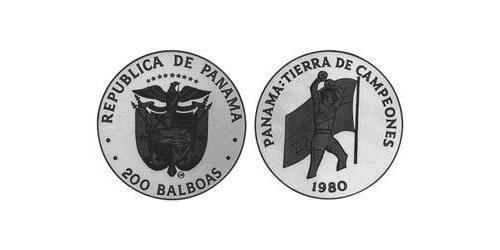 200 Balboa Panama Platin 