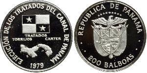 200 Balboa Panamá Platino 