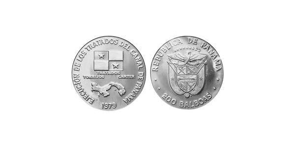 200 Balboa Panamá Platino 