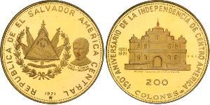 200 Colon El Salvador Oro 