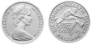 200 Dollar Australia (1939 - ) Gold Elizabeth II (1926-2022)