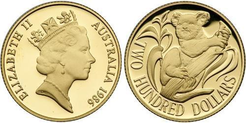 200 Dollar Australia (1939 - ) Gold Elizabeth II (1926-2022)