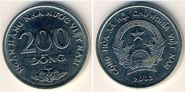 200 Dong Vietnam Rame/Nichel 