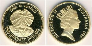 200 Dólar Australia (1939 - ) Oro 