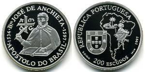 200 Escudo République portugaise (1975 - ) Argent 