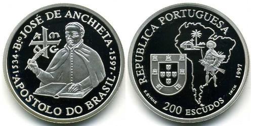 200 Escudo République portugaise (1975 - ) Argent 