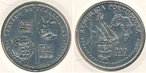 200 Escudo Portogallo (1975 - ) Argento 